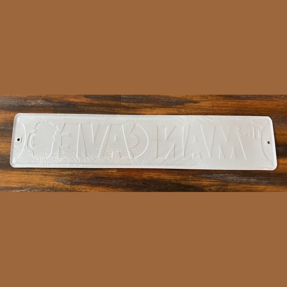 Man Cave Embossed Metal 24" x 5" Novelty Street Sign Home & Garden:Home Décor:Plaques & Signs Style Your Walls
