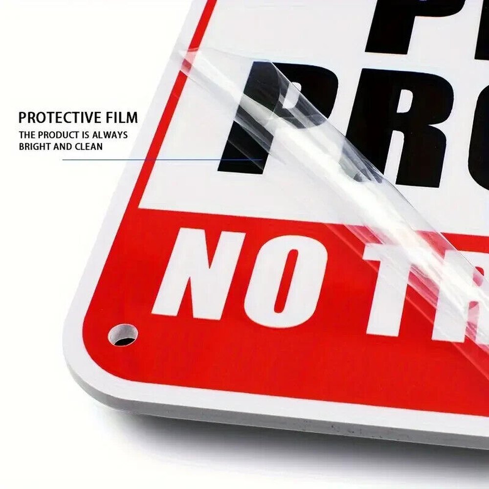 Private Property No Trespassing Durable PVC sign 12" x 8" NEW! Home & Garden:Home Décor:Plaques & Signs Style Your Walls