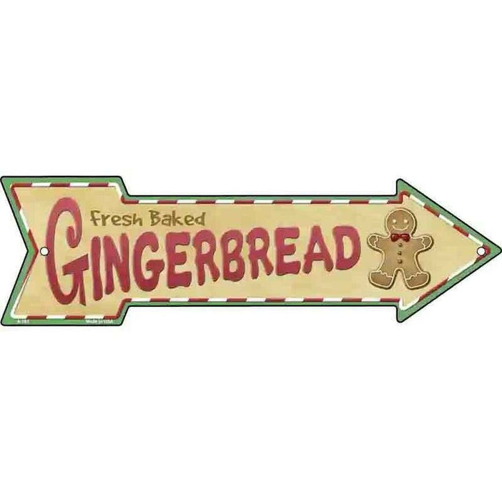 Fresh Baked Gingerbread Novelty Metal Arrow Sign 17" x 5" NEW! Home & Garden:Home Décor:Plaques & Signs Style Your Walls