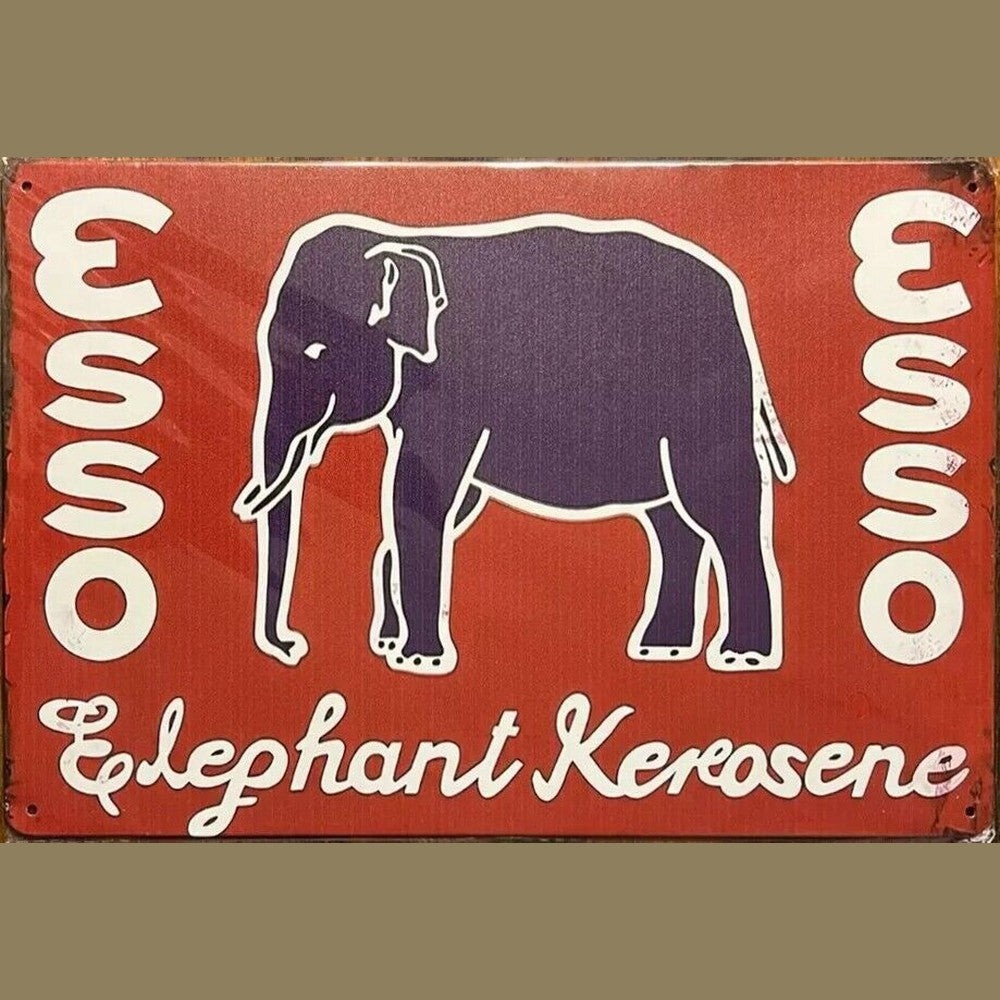 Esso Elephant Kerosene Vintage Novelty Metal Sign 12" x 8" Wall Art Home & Garden:Home Décor:Plaques & Signs Style Your Walls