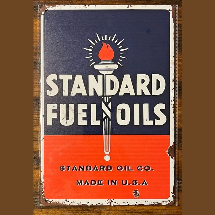 Standard Fuel Oils Vintage Novelty Metal Sign 12" x 8" Wall Art Home & Garden:Home Décor:Plaques & Signs Style Your Walls