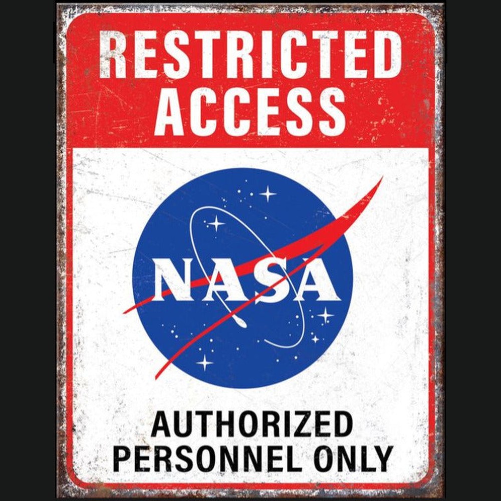 NASA Restricted Access Licensed Vintage Novelty Sign 16" x 12.5" NEW! Home & Garden:Home Décor:Plaques & Signs Style Your Walls