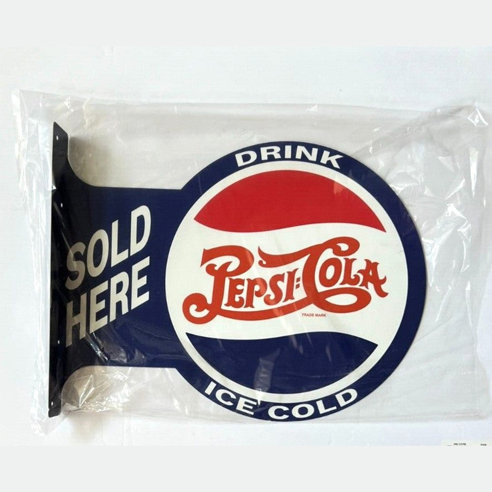 Pepsi-Cola Licensed Two-Sided Flange Sign 14" x 18" Novelty Sign New! Home & Garden:Home Décor:Plaques & Signs Style Your Walls