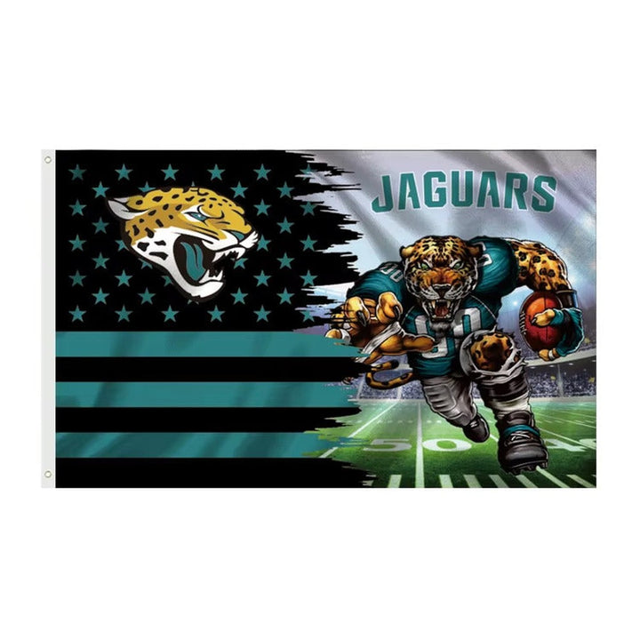 Jacksonville Jaguars 3' X 5' Graphic Flag Banner With Grommets New! Sports Mem, Cards & Fan Shop:Fan Apparel & Souvenirs:Football-NFL Style Your Walls