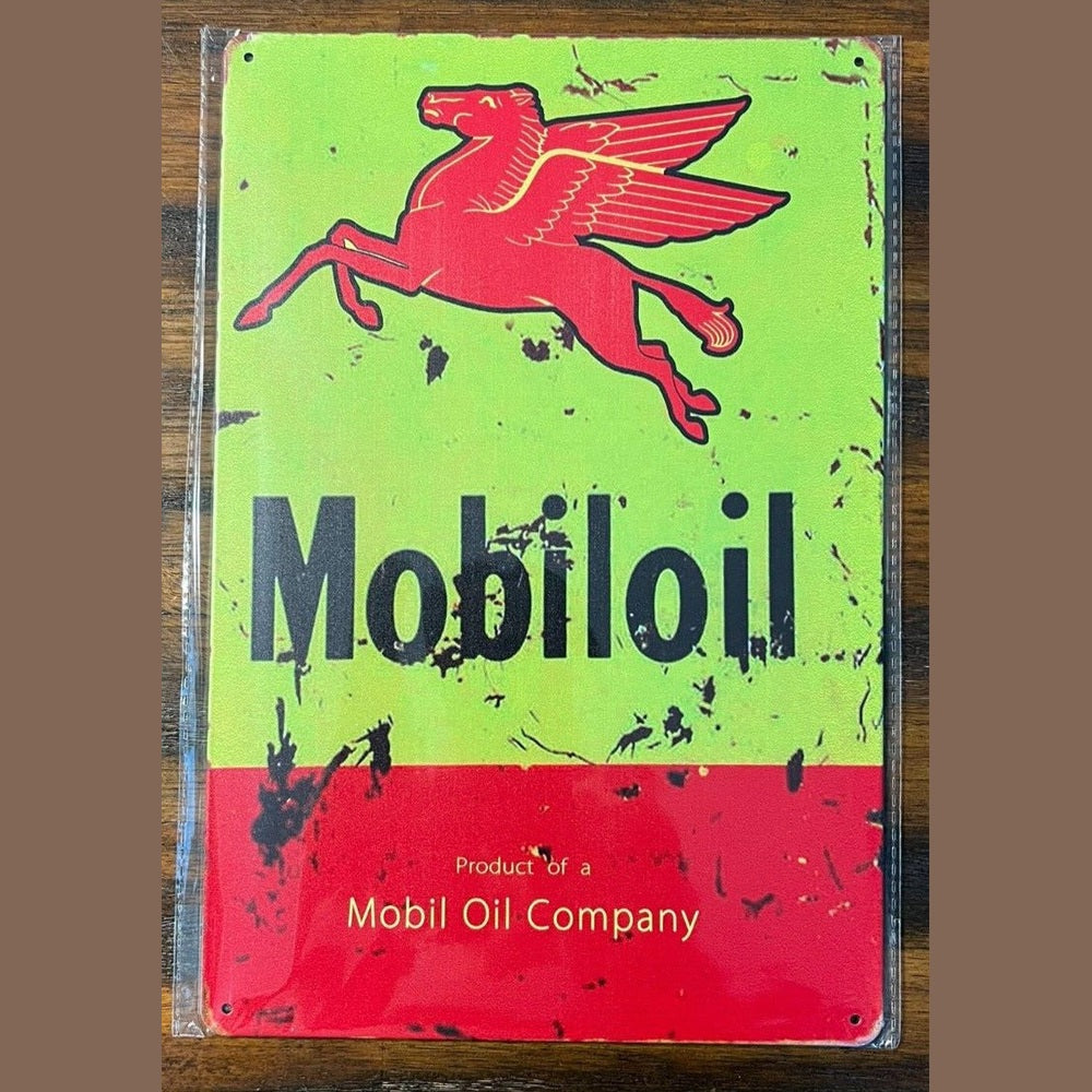 Mobiloil Mobil Oil Company Novelty Metal Sign 12" x 8" Wall Art Home & Garden:Home Décor:Plaques & Signs Style Your Walls