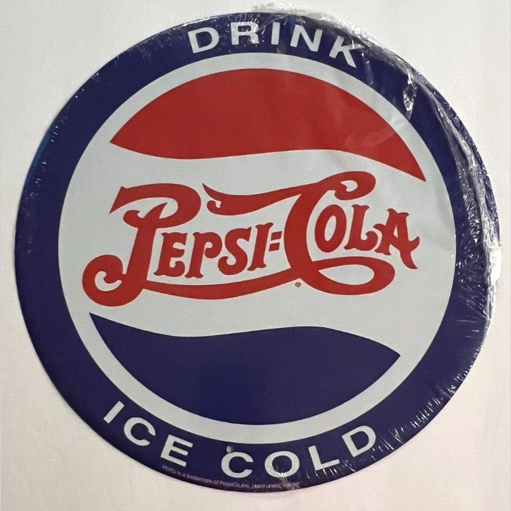 Drink Pepsi-Cola Ice Cold Licensed Novelty Metal 12" Circular Sign Home & Garden:Home Décor:Plaques & Signs Style Your Walls