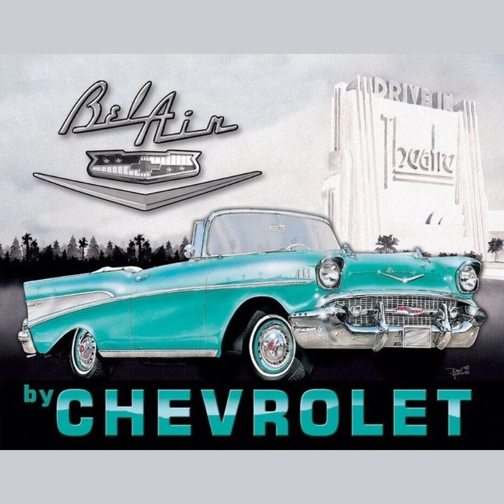 Bel Air By Chevrolet 16" x 12.5" Licensed Novelty Sign New! Home & Garden:Home Décor:Plaques & Signs Style Your Walls