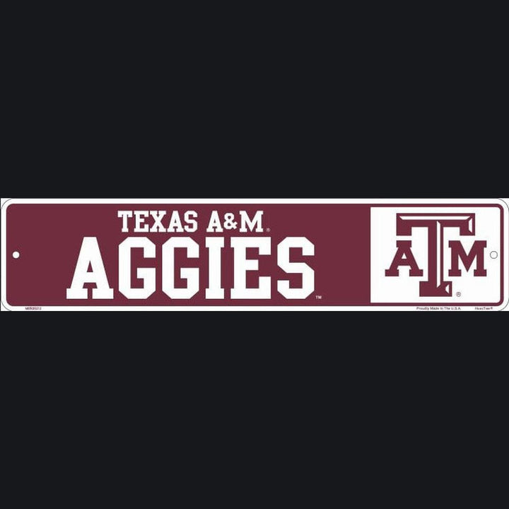 Texas A&M Aggies Licensed Embossed 18" x 4" Sign NEW! Sports Mem, Cards & Fan Shop:Fan Apparel & Souvenirs:College-NCAA Style Your Walls