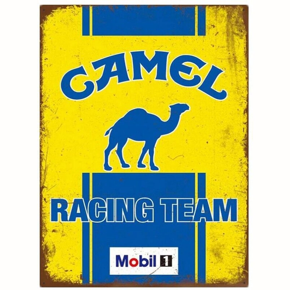 Camel Racing Team Vintage Novelty Metal Sign 8" x 12" Wall Art Home & Garden:Home Décor:Plaques & Signs Style Your Walls