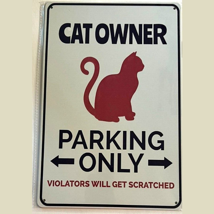 Cat Owner Parking Only 8" x 12" Novelty Metal Sign New! Home & Garden:Home Décor:Plaques & Signs Style Your Walls