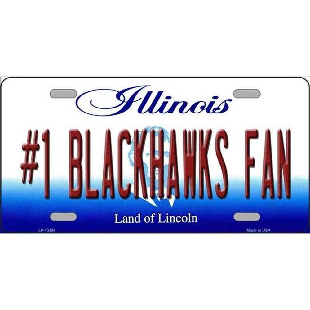 Number One Blackhawks Fan Illinois Novelty Metal License Plate 12" x 6" eBay Motors:Parts & Accessories:Car & Truck Parts & Accessories:Exterior Parts & Accessories:License Plates & Frames Style Your Walls