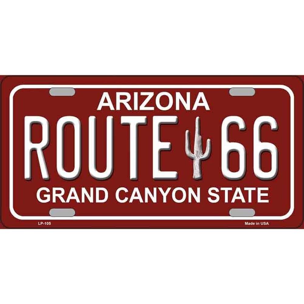 Route 66 Arizona Red Novelty Metal License Plate eBay Motors:Parts & Accessories:Car & Truck Parts & Accessories:Exterior Parts & Accessories:License Plates & Frames Style Your Walls