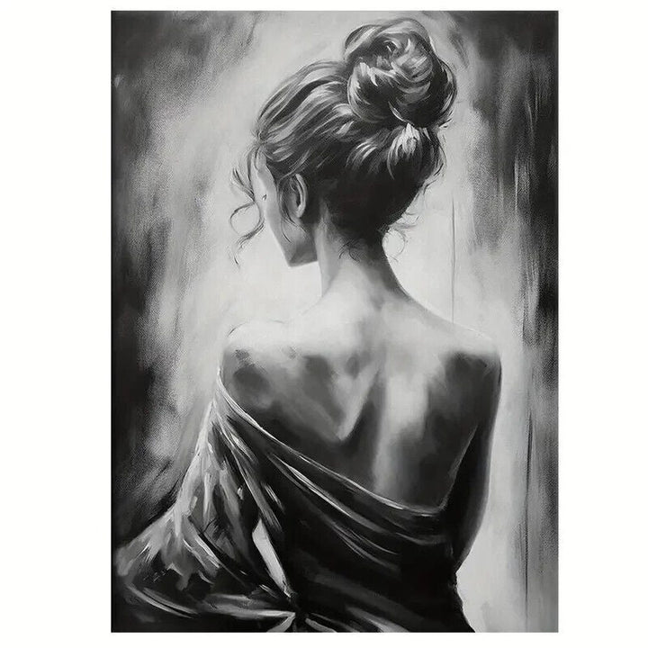 Black & White Women Body Art Canvas Print 12" x 16" Stunning! NEW! Home & Garden:Home Décor:Posters & Prints Style Your Walls