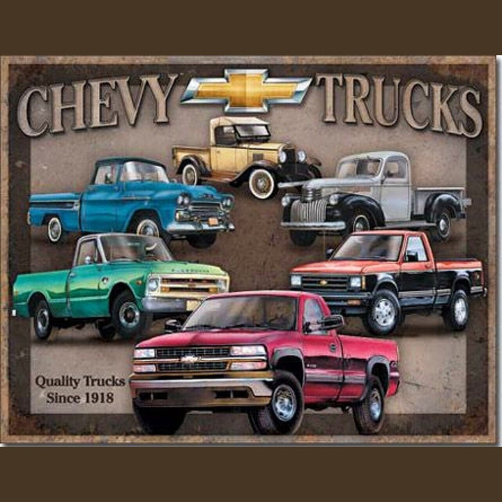 Chevy Trucks Quality Since 1918 Licensed Vintage Novelty Sign 16" x 12.5" NEW! Home & Garden:Home Décor:Plaques & Signs Style Your Walls