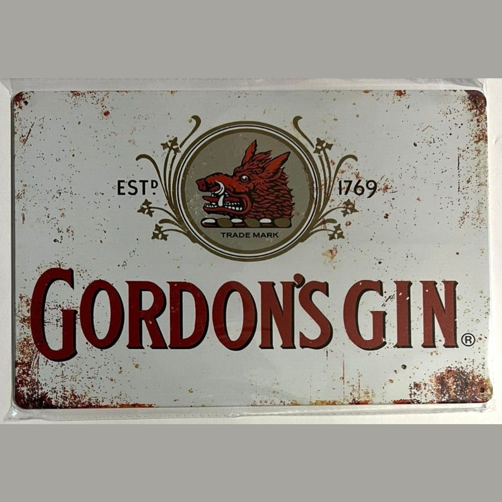 Gordon's Gin Est. 1769 Vintage Novelty Metal Sign 12" x 8" NEW! Home & Garden:Home Décor:Plaques & Signs Style Your Walls