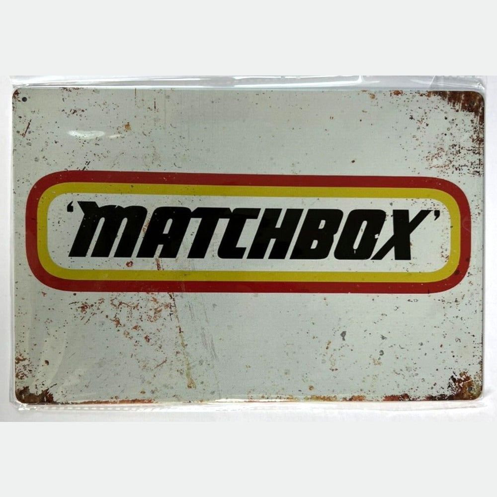 Matchbox Vintage Novelty Metal Sign 12" x 8" Wall Art Home & Garden:Home Décor:Plaques & Signs Style Your Walls