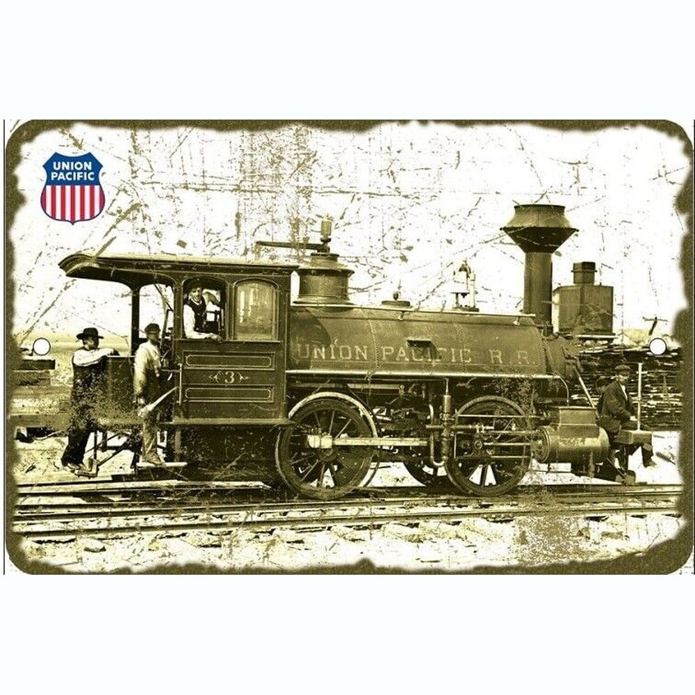 Union Pacific Locomotive Vintage Novelty Metal Sign 12 in x 8 in Home & Garden:Home Décor:Plaques & Signs Style Your Walls