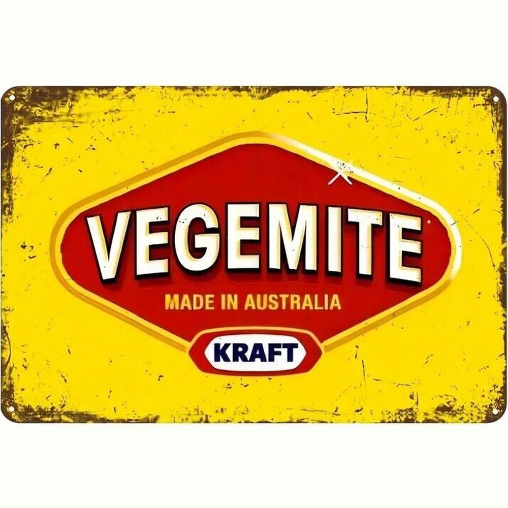 Kraft Vegemite Made In Australia Novelty Metal Sign 12" x 8" Wall Art Home & Garden:Home Décor:Plaques & Signs Style Your Walls
