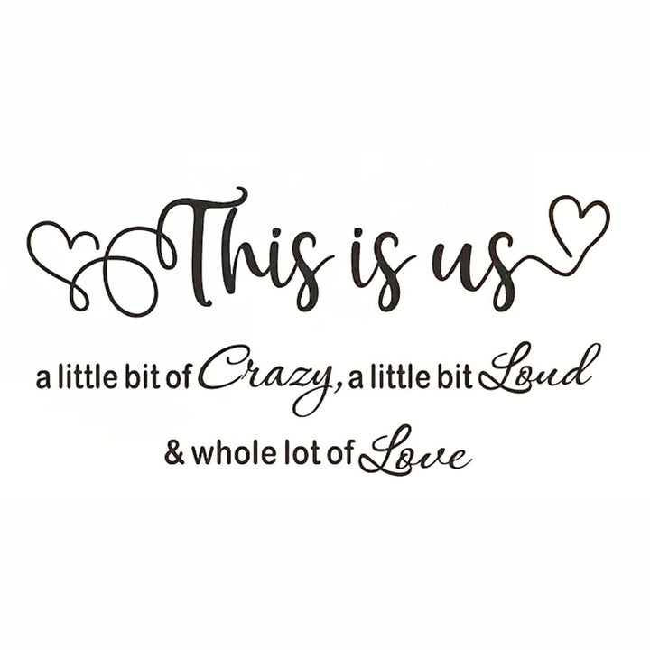 "This Is Us" Family Wall Decal 30" x 15" Home & Garden:Home Décor:Decals, Stickers & Vinyl Art Style Your Walls