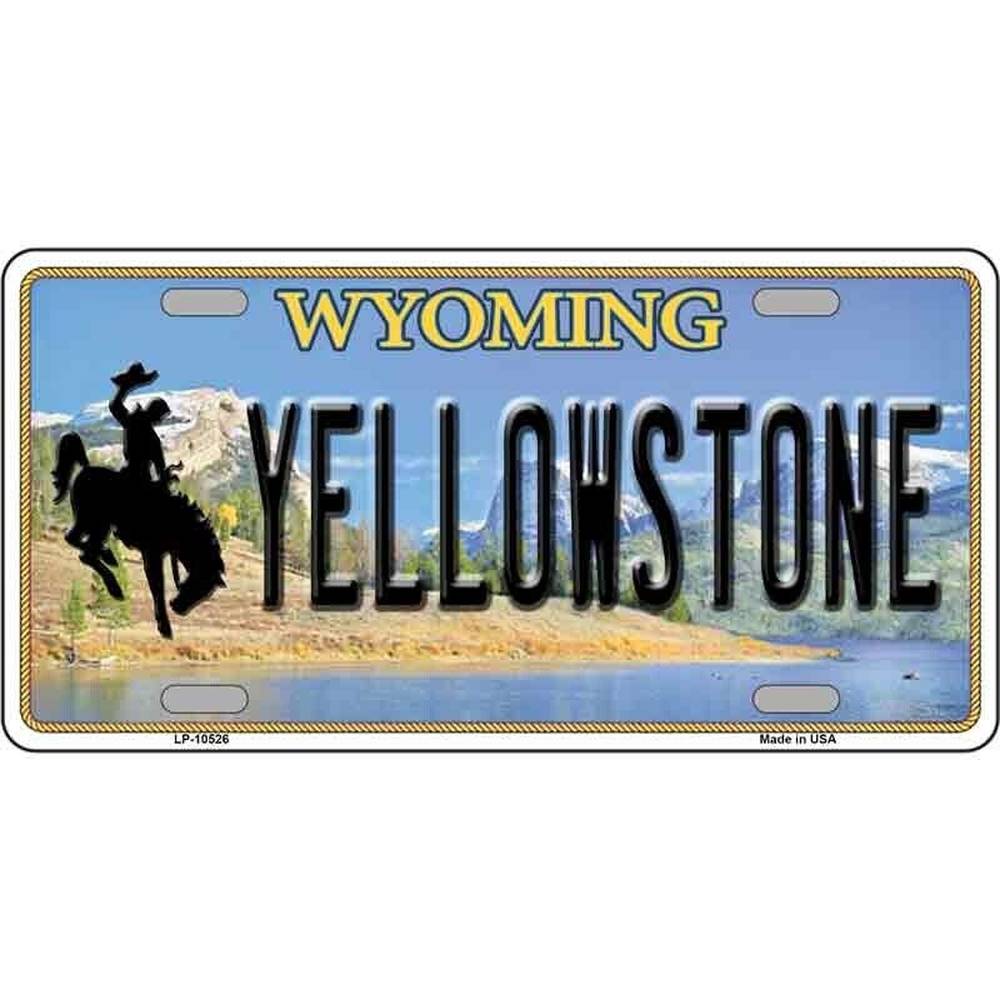 Yellowstone Wyoming Metal Novelty License Plate eBay Motors:Parts & Accessories:Car & Truck Parts & Accessories:Exterior Parts & Accessories:License Plates & Frames Style Your Walls
