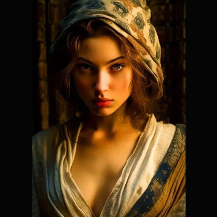 Beautiful Woman Artistic Vibrant Color Canvas Print 12" X 16" NEW! Art:Art Prints Style Your Walls