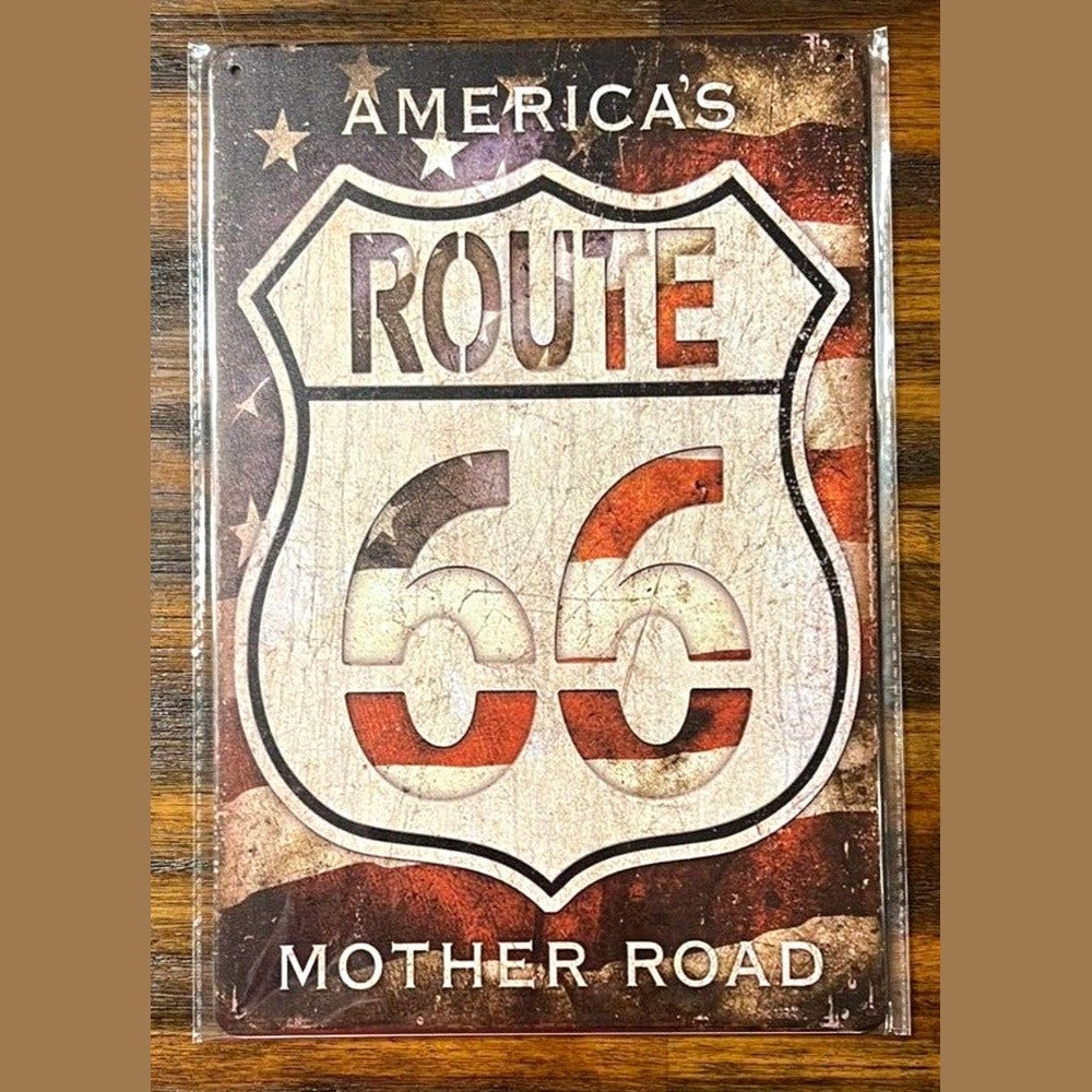 Route 66 America's Mother Road Novelty Metal Sign 12" x 8" NEW! Home & Garden:Home Décor:Plaques & Signs Style Your Walls