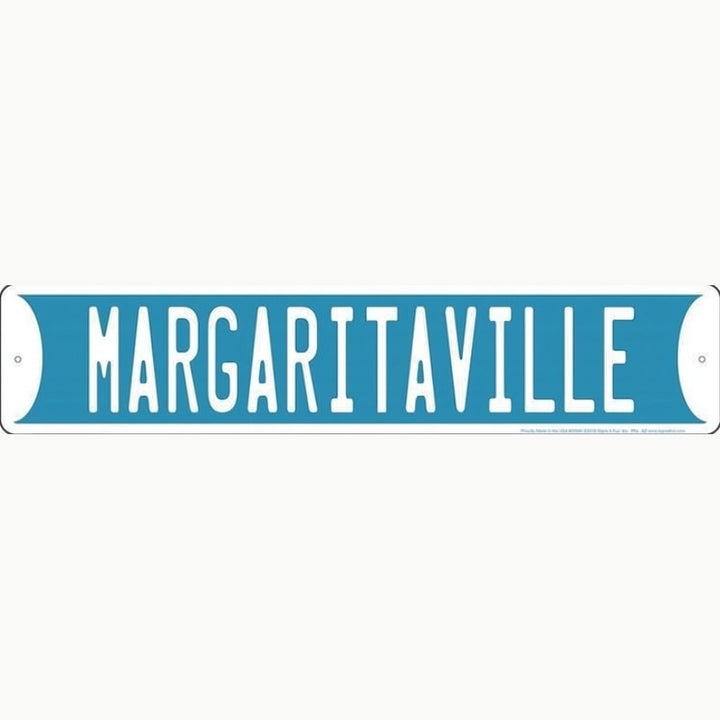 Margaritaville 24" x 5" Novelty Metal Embossed Street Sign NEW! Home & Garden:Home Décor:Plaques & Signs Style Your Walls