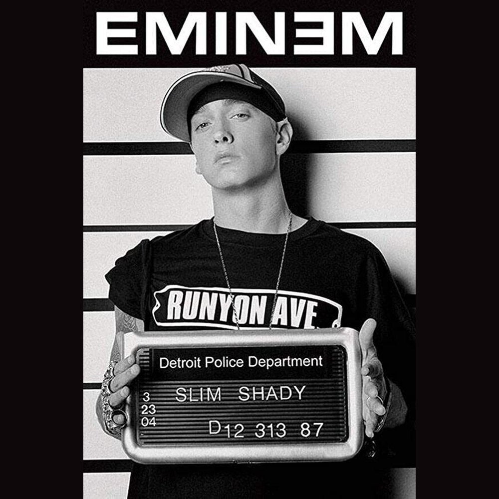 Eminem Slim Shady Mugshot Licensed Poster 24" x 36" New! Art:Art Posters Style Your Walls