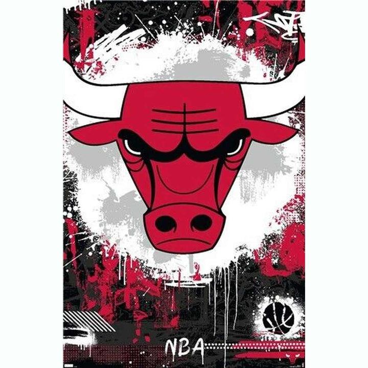 Chicago Bulls Maximalist Logo Series Licensed Poster 22.375" x 34" New! Sports Mem, Cards & Fan Shop:Vintage Sports Memorabilia:Posters Style Your Walls