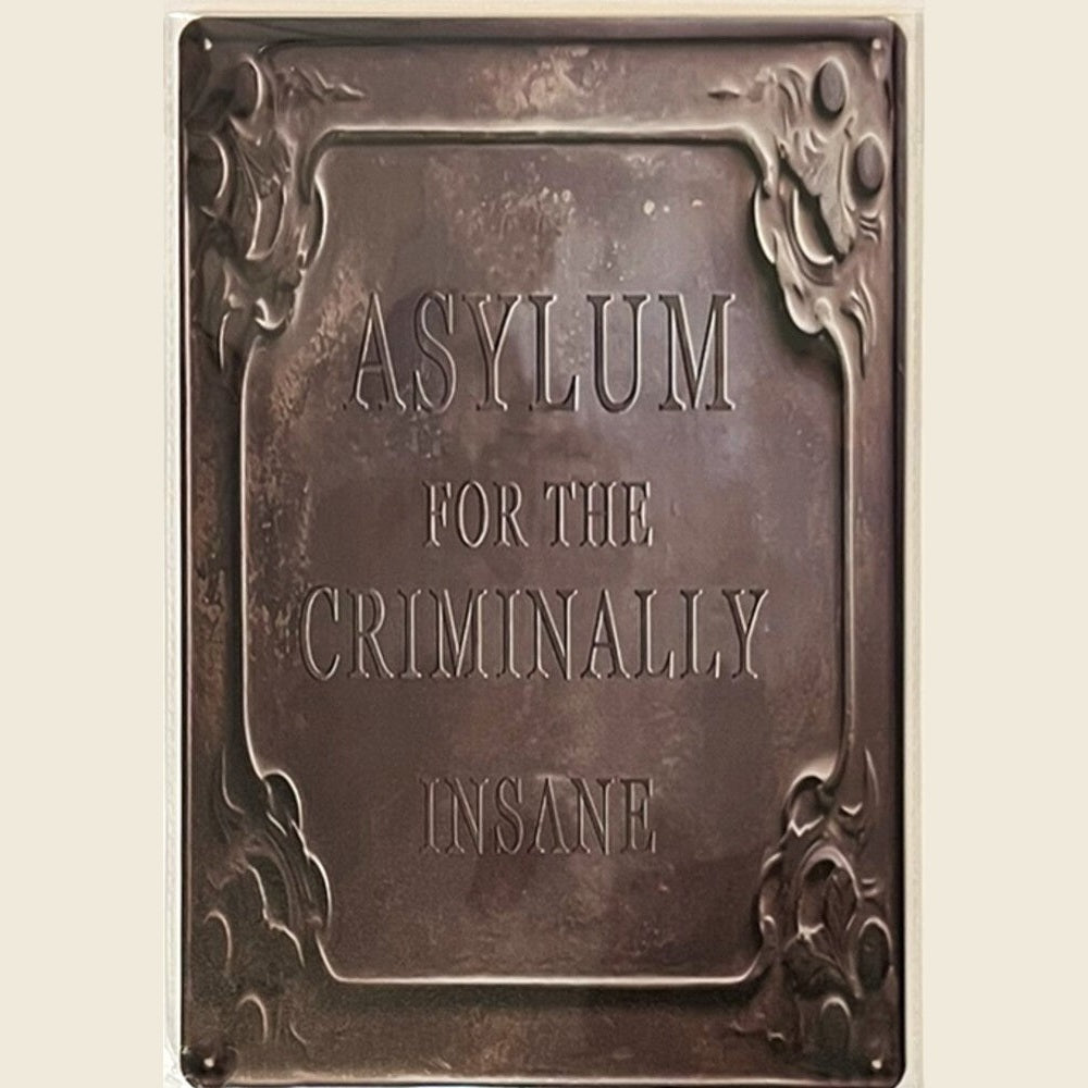 Asylum For The Criminally Insane Novelty metal sign, 8" x 12" Wall Art Home & Garden:Home Décor:Plaques & Signs Style Your Walls