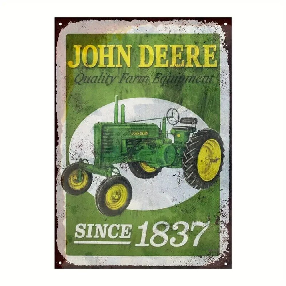 John Deere Since 1837 Novelty Metal Sign 12 x 8 Wall Art Style Your Walls