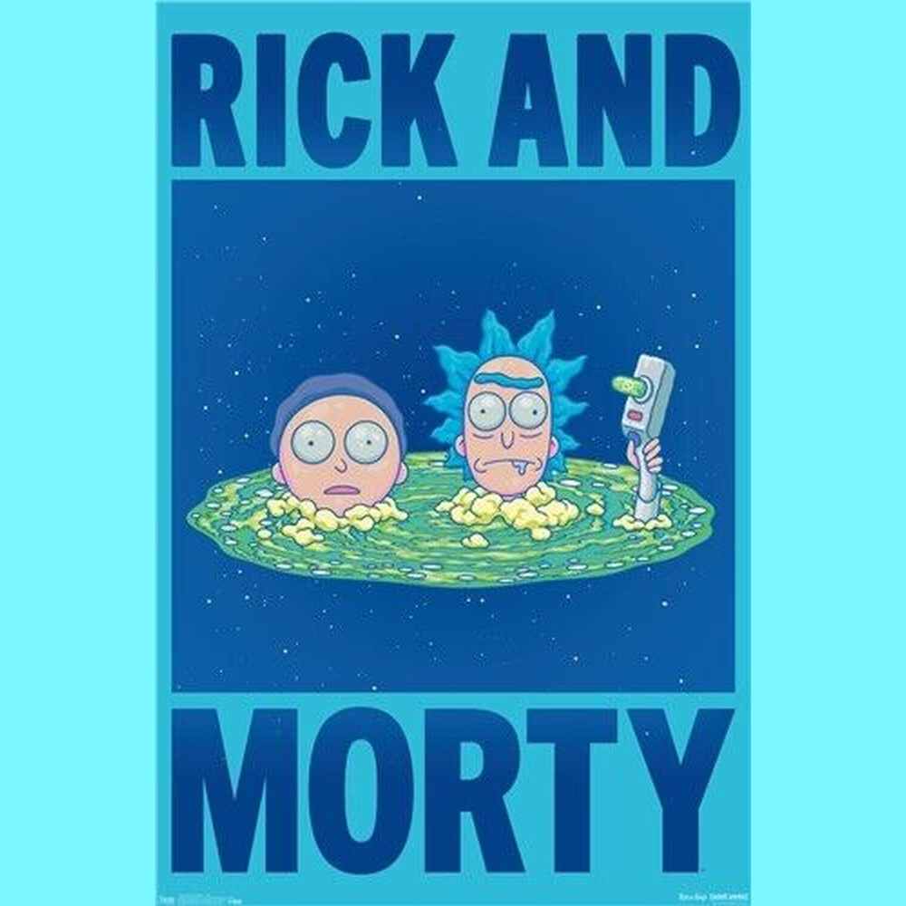 Rick And Morty Cartoon Poster 22.375" x 34" NEW! Home & Garden:Home Décor:Posters & Prints Style Your Walls