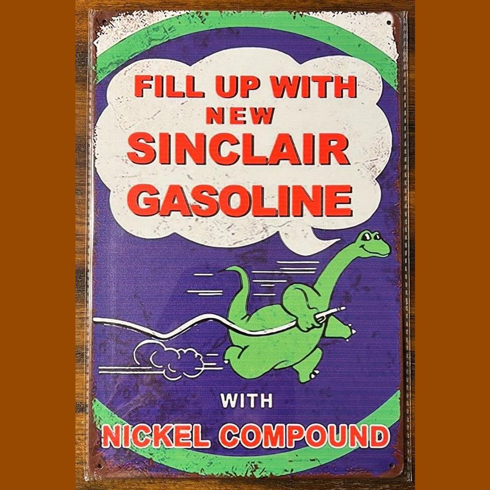 Sinclair Gasoline Vintage Novelty Metal Sign 12" x 8" Wall Art Home & Garden:Home Décor:Plaques & Signs Style Your Walls