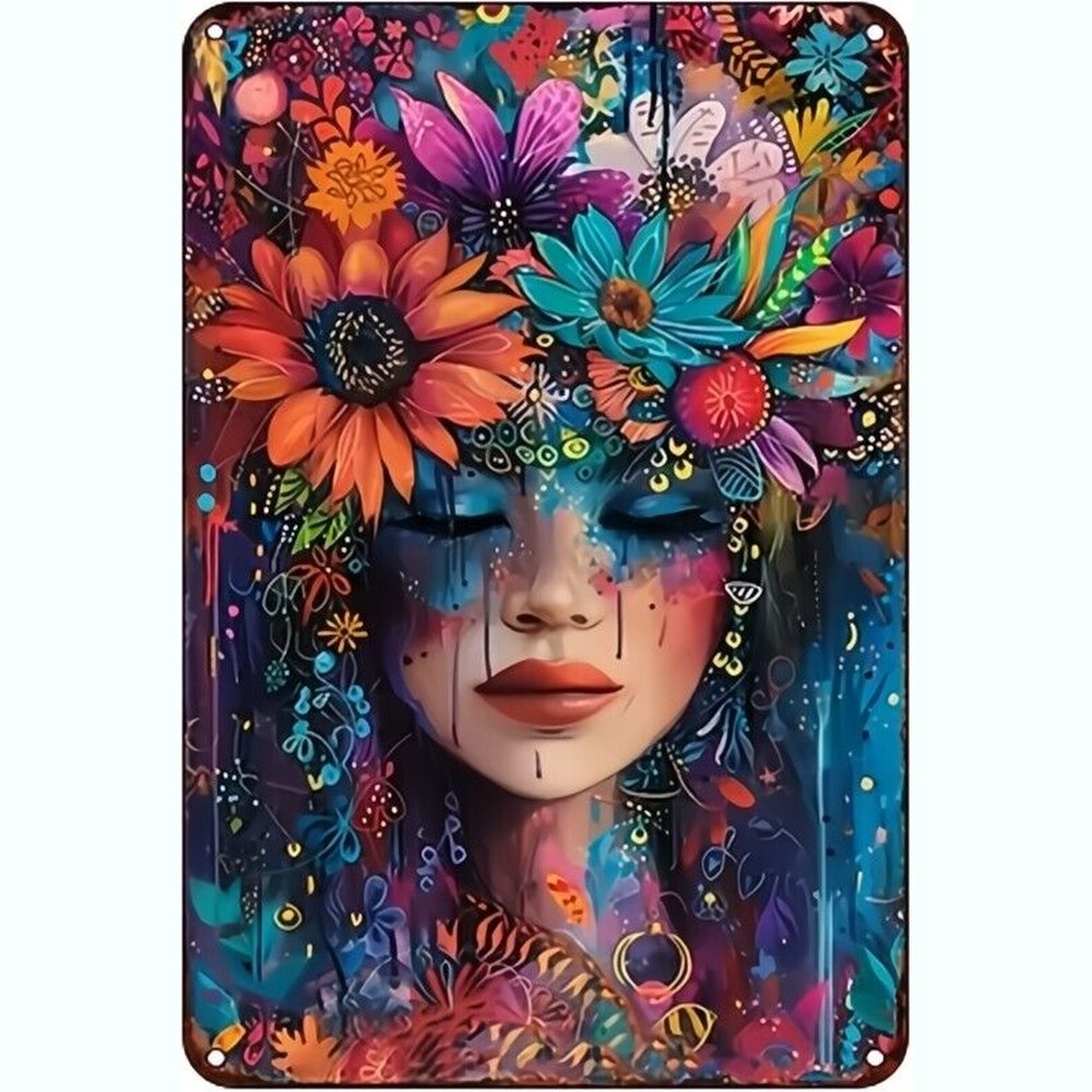 Flower Girl Vintage Novelty Metal Sign 8" x 12" New! Home & Garden:Home Décor:Plaques & Signs Style Your Walls