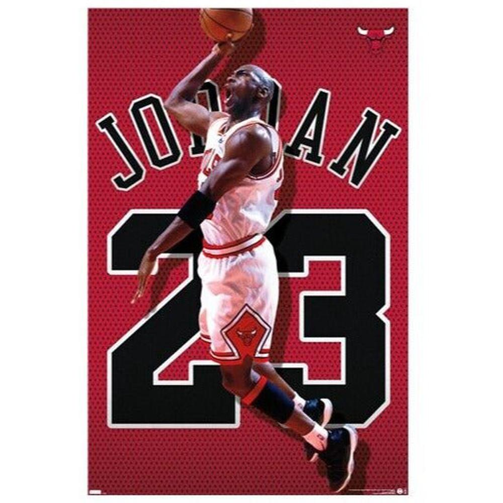 Michael Jordan Licensed Jersey Poster 22.375" x 34" New! Sports Mem, Cards & Fan Shop:Vintage Sports Memorabilia:Posters Style Your Walls