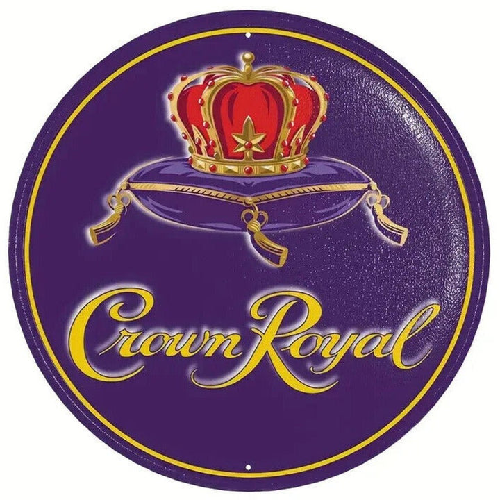 Crown Royal Canadian Whiskey Novelty Metal 12" Circular Sign Home & Garden:Home Décor:Plaques & Signs Style Your Walls