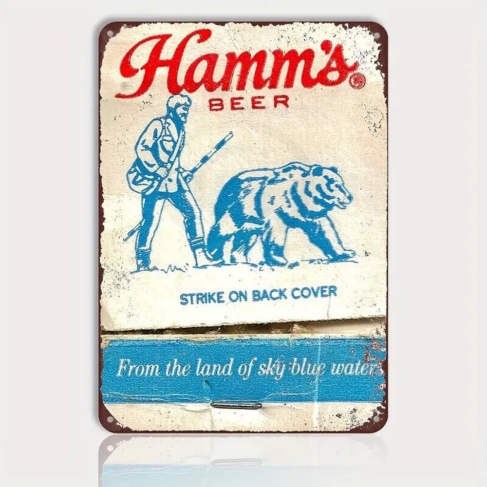 Hamm's Beer Land of Sky Blue Waters Novelty Metal Sign 8" x 12" Home & Garden:Home Décor:Plaques & Signs Style Your Walls