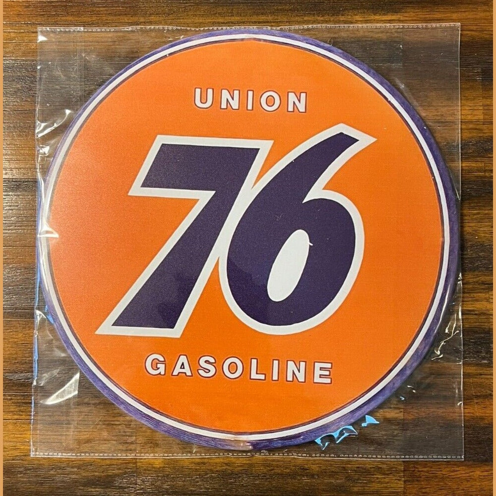 Union 76 Gasoline Hem Wrapped Novelty 12" Diameter Circular Sign NEW! Home & Garden:Home Décor:Plaques & Signs Style Your Walls
