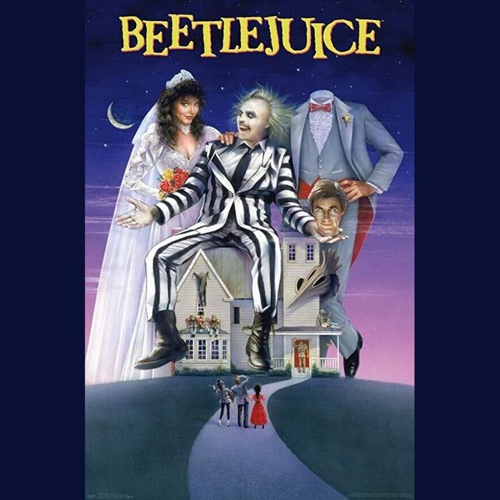 Beetlejuice Movie Poster 24" x 36" New! Art:Art Posters Style Your Walls