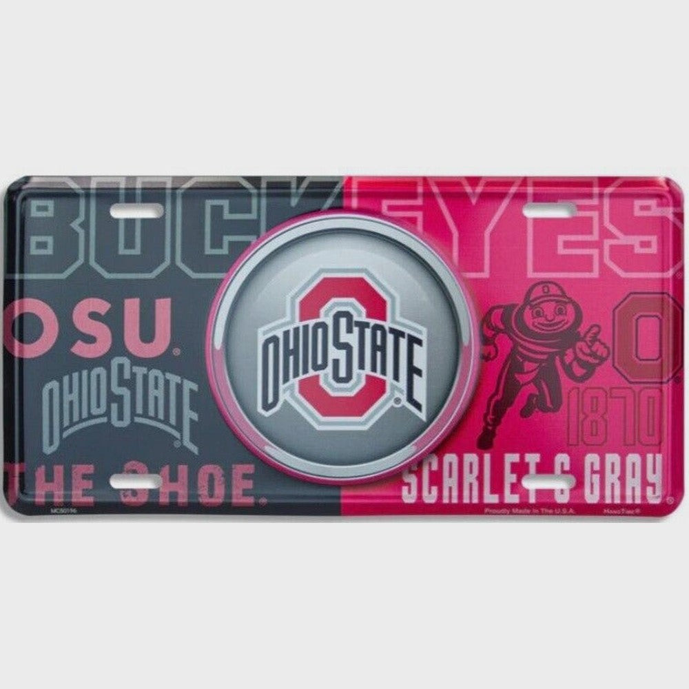 Ohio State Collegiate Licensed Embossed Metal Novelty License Plate eBay Motors:Parts & Accessories:Car & Truck Parts & Accessories:Exterior Parts & Accessories:License Plates & Frames Style Your Walls