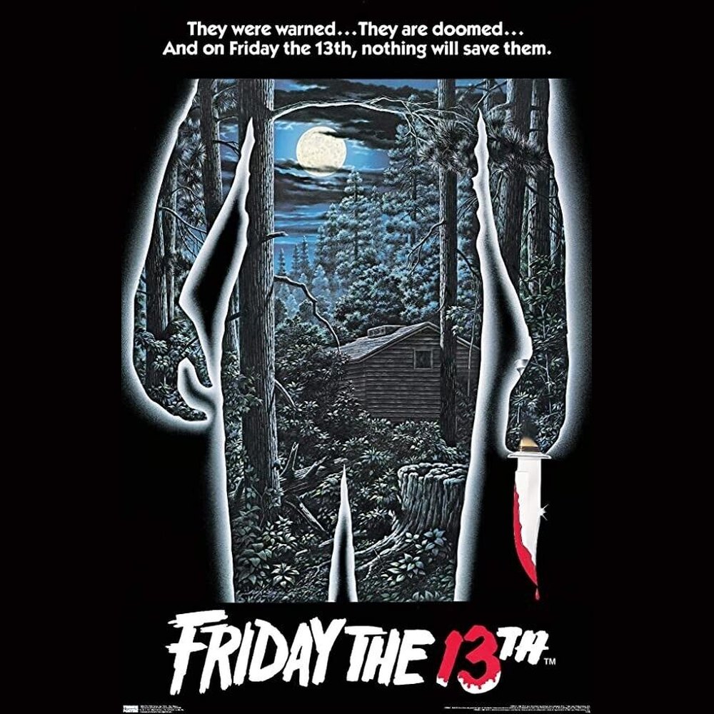Friday The 13th They Were Warned...They Are Doomed Movie Poster 24" x 36" New! Art:Art Posters Style Your Walls