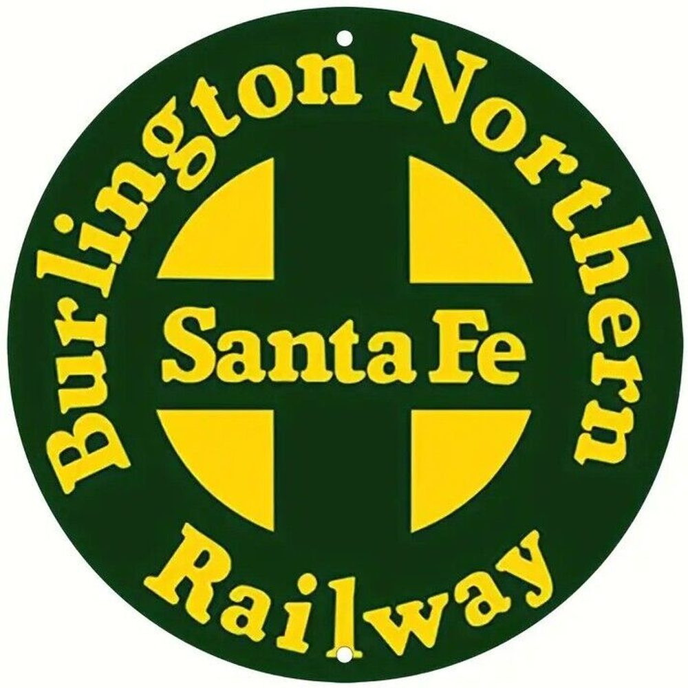 Santa Fe Railway Novelty 8" Round Metal Sign NEW! Home & Garden:Home Décor:Plaques & Signs Style Your Walls
