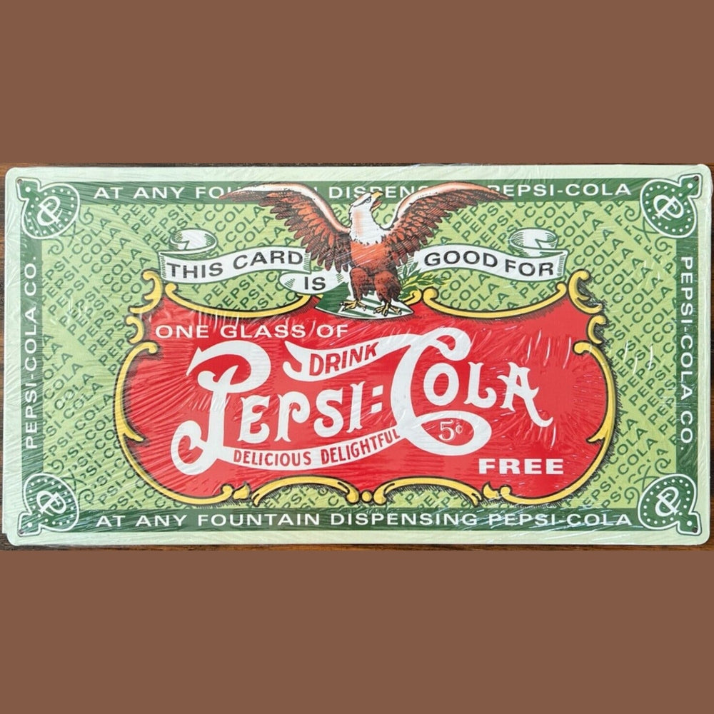 Pepsi-Cola Free Pepsi Card 16" x 9" Licensed Novelty Metal Sign New! Home & Garden:Home Décor:Plaques & Signs Style Your Walls