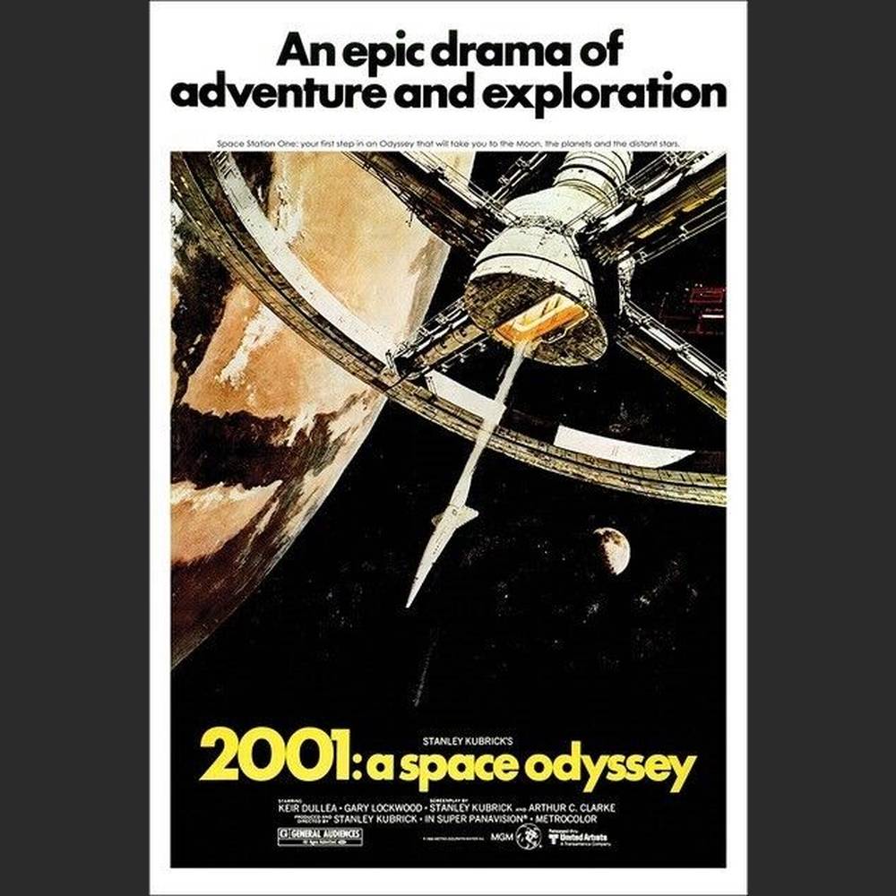 2001 Space Odyssey Movie Poster 24" x 36" New! Art:Art Posters Style Your Walls