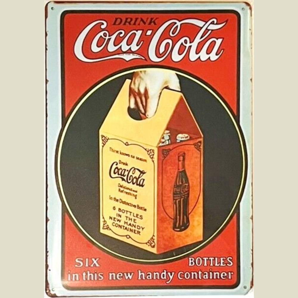Coca-Cola Six Pack Novelty Metal Sign 12" x 8" NEW! Home & Garden:Home Décor:Plaques & Signs Style Your Walls