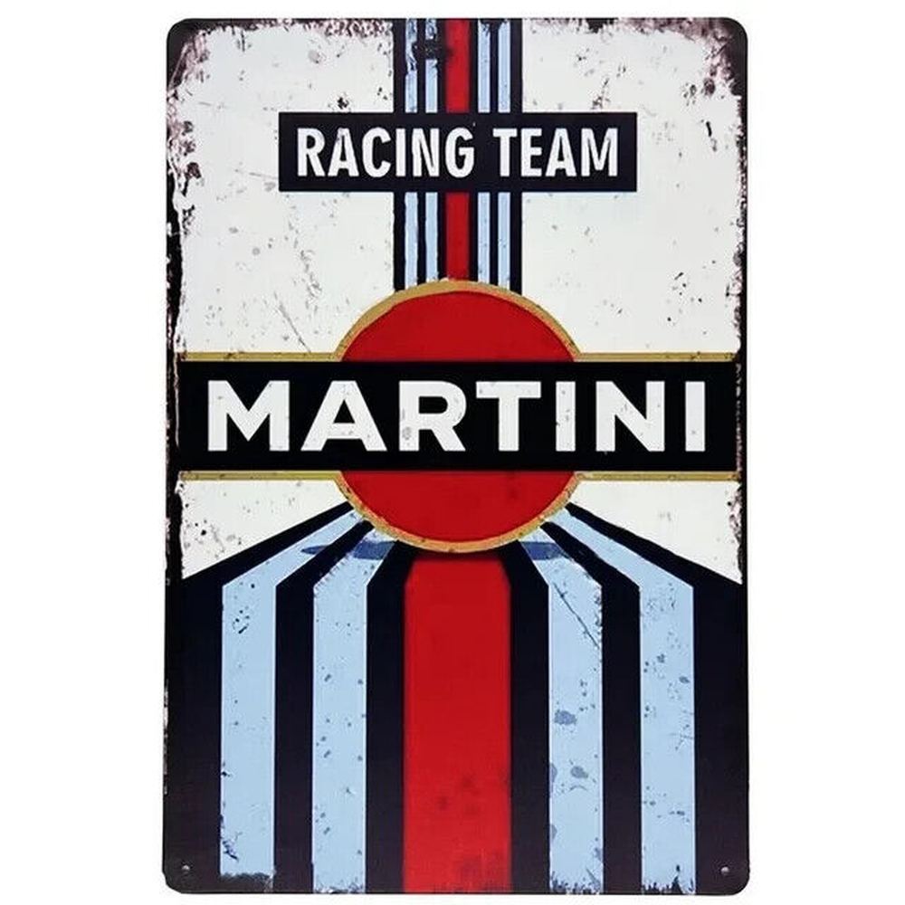 Martini Racing Team Novelty Metal Sign 5.5" x 8" Wall Art Home & Garden:Home Décor:Plaques & Signs Style Your Walls