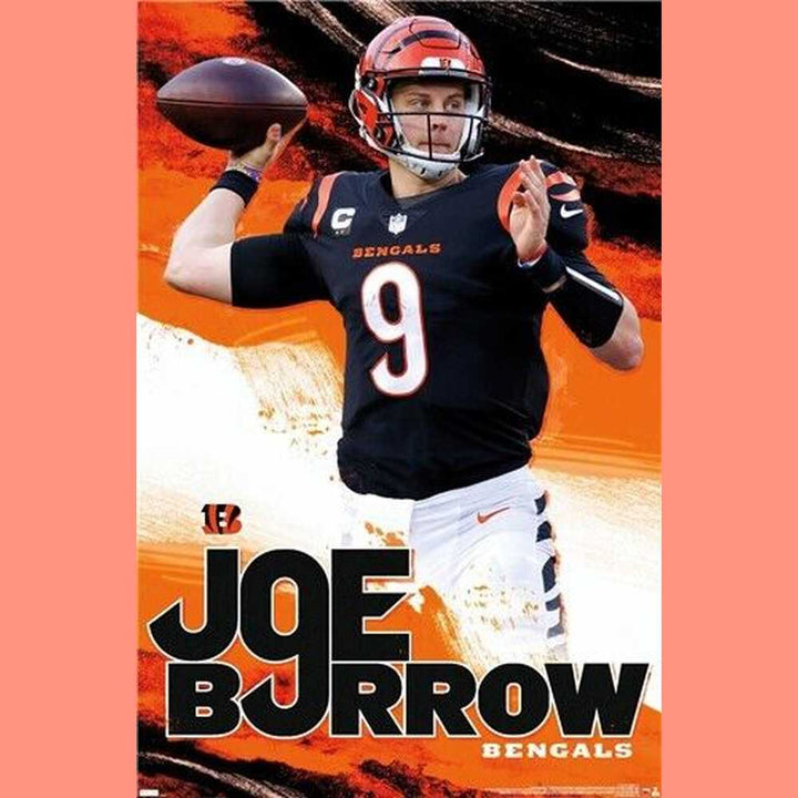 Joe Burrow Cincinnati Bengals Feature Series Licensed Poster 22.375" x 34" New! Sports Mem, Cards & Fan Shop:Vintage Sports Memorabilia:Posters Style Your Walls