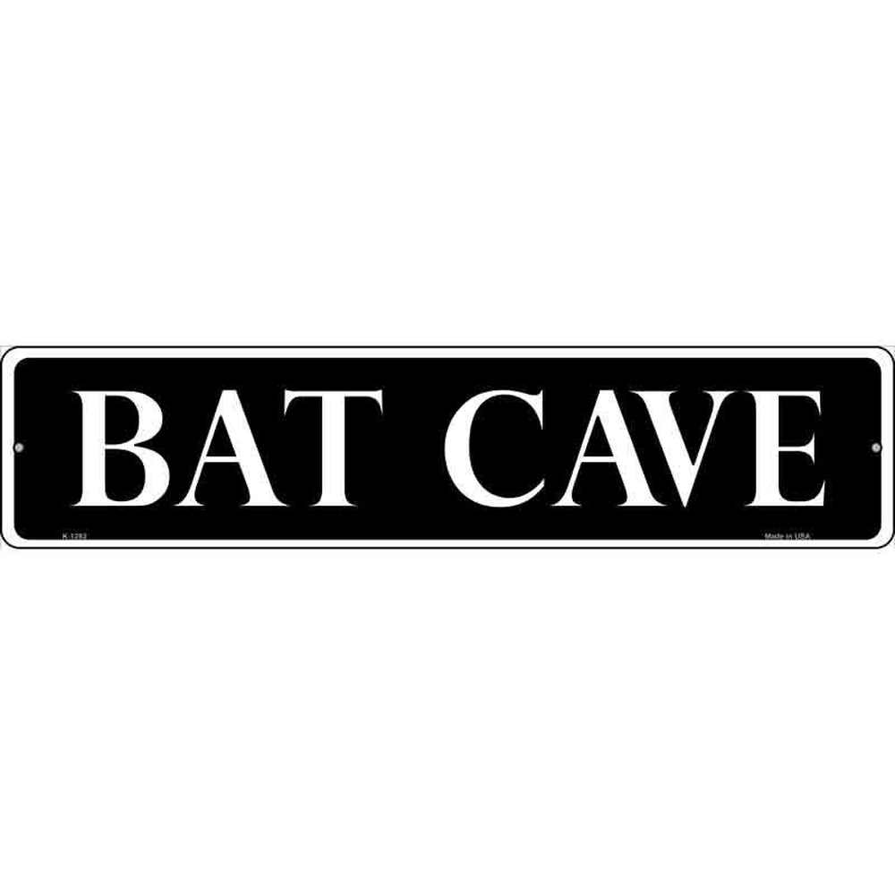 Bat Cave Novelty Metal Street Sign 24" x 5" NEW! Home & Garden:Home Décor:Plaques & Signs Style Your Walls