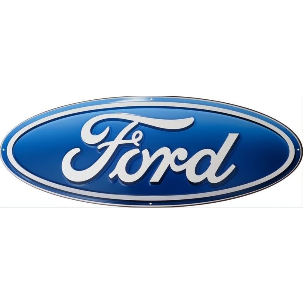 Ford Emblem Licensed 20" x 8" Oval Die Cut Sign NEW! Home & Garden:Home Décor:Plaques & Signs Style Your Walls