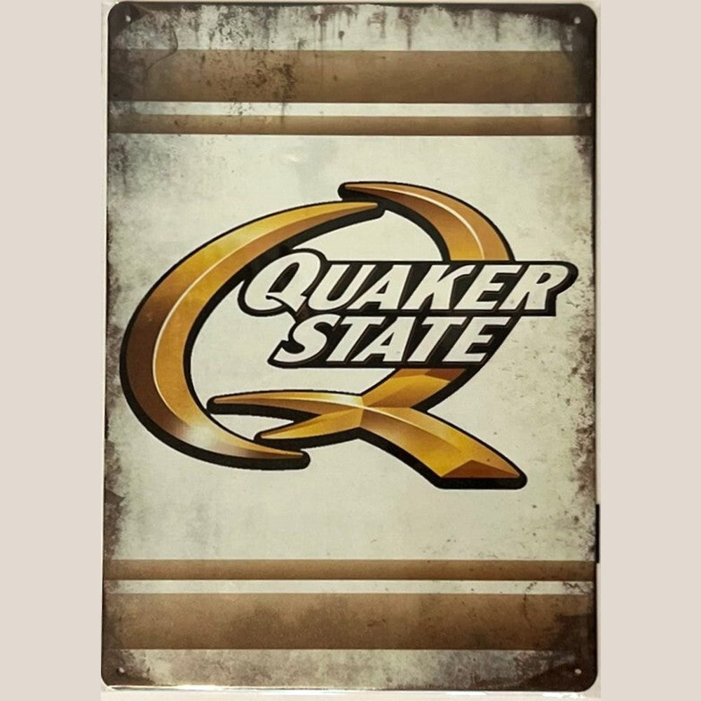 Quaker State Motor Oil Vintage Novelty Metal Sign 12" x 8" Wall Art Home & Garden:Home Décor:Plaques & Signs Style Your Walls